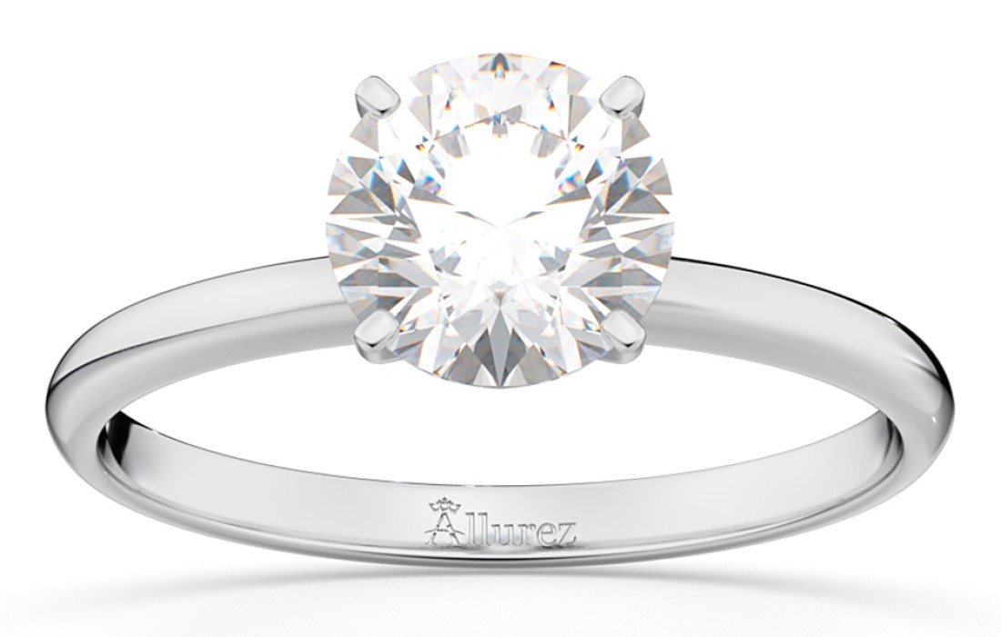 Four Prong Solitaire Engagement Rings