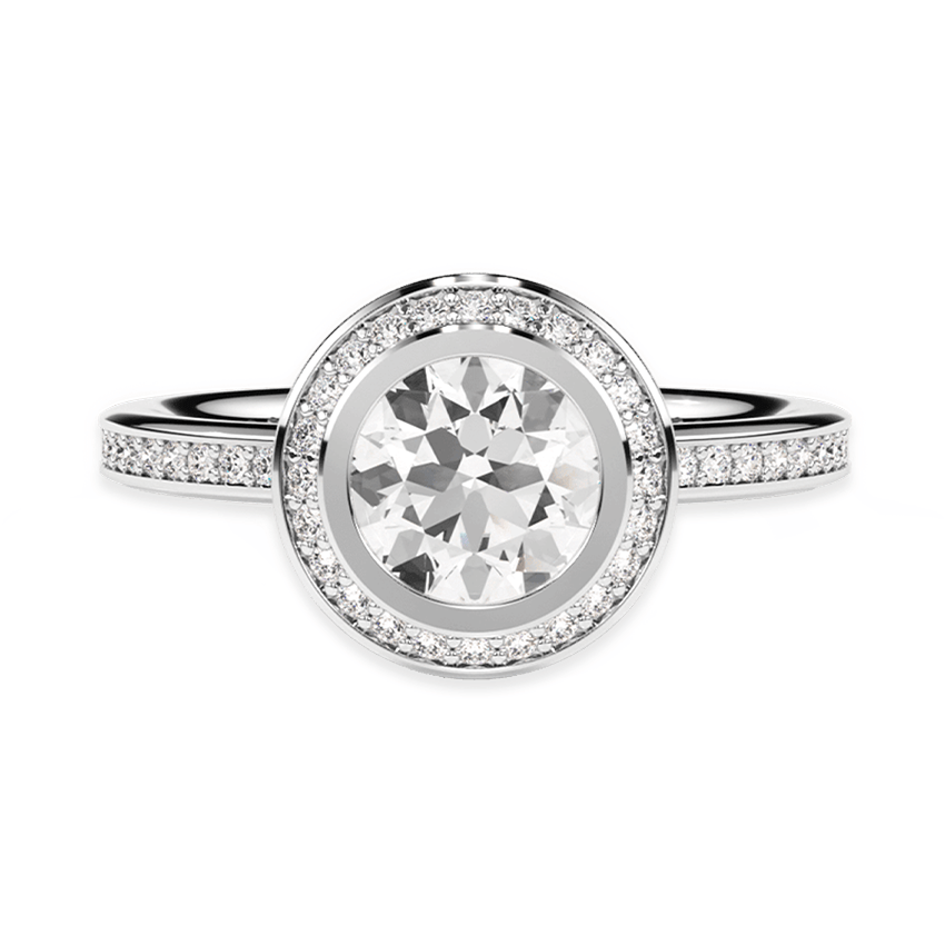 Halo Engagement Ring