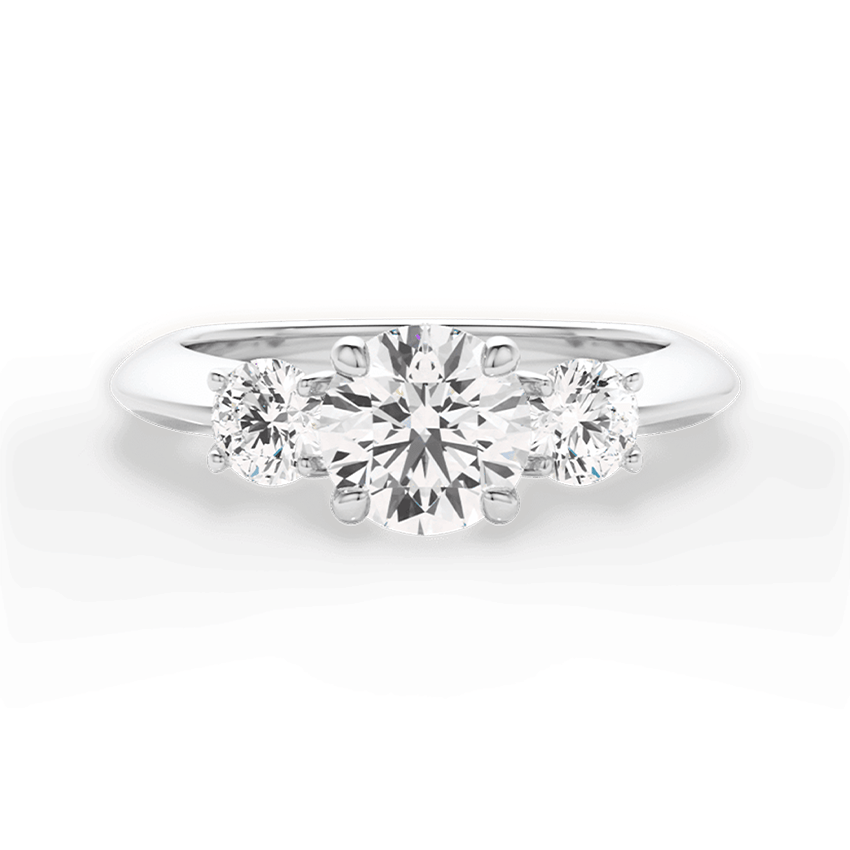 Three-Stone Diamond Engagement Ring