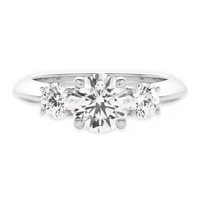Three-Stone Diamond Engagement Ring